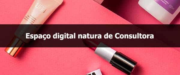 Espaço digital Natura de consultora