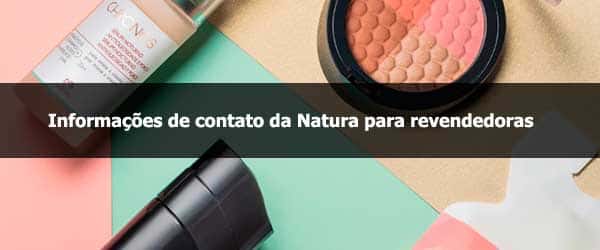 Informações de contato Natura de revendedora