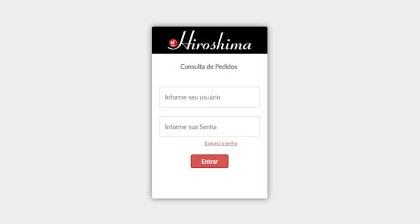 Portal oficial de consultar pedidos na Hiroshima