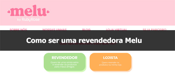 Como ser uma revendedora Melu