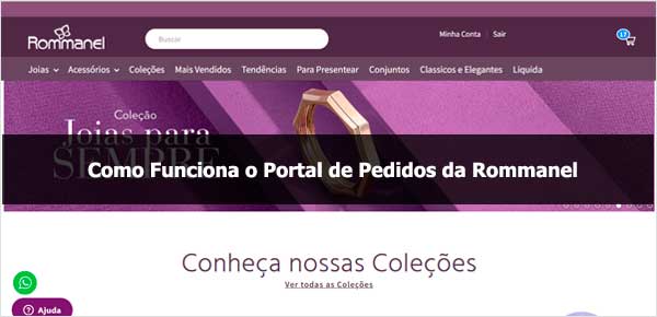 Como funciona o portal de pedidos da Rommanel